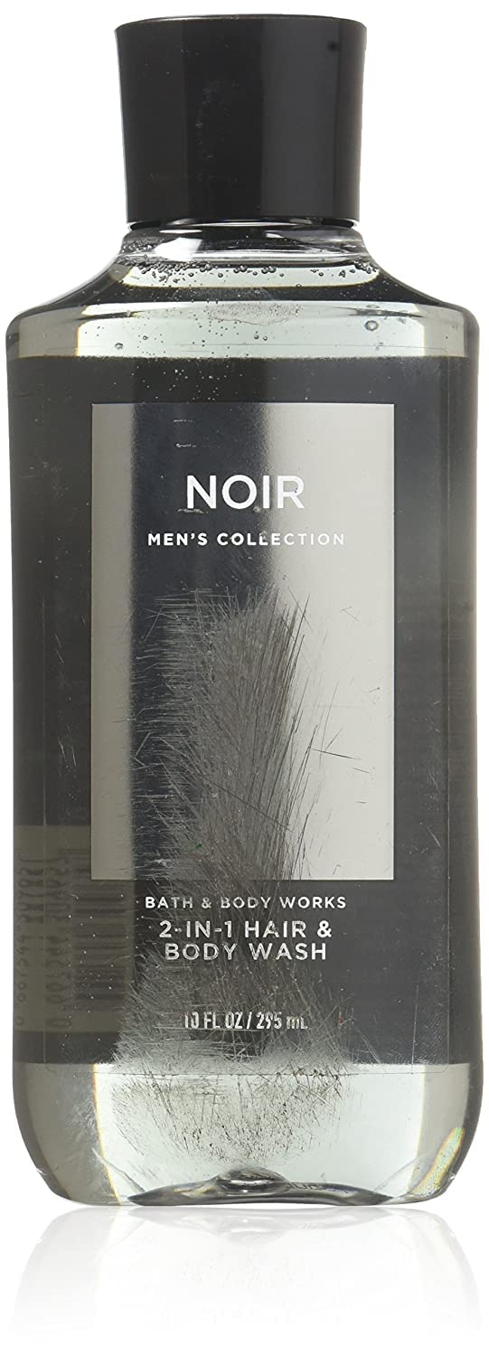 Bath & Body Works Noir frasco 10 oz, diseño elegante, ideal para ducha diaria.