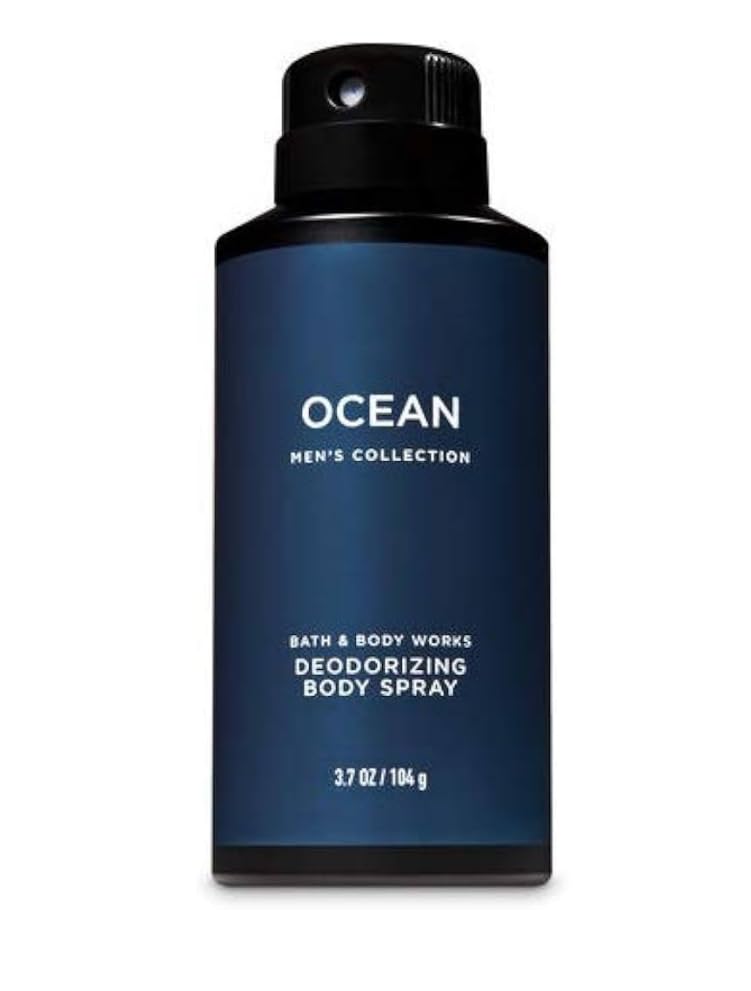 Bath & Body Works Ocean Desodorante Corporal, spray ligero para refrescar después del ejercicio.