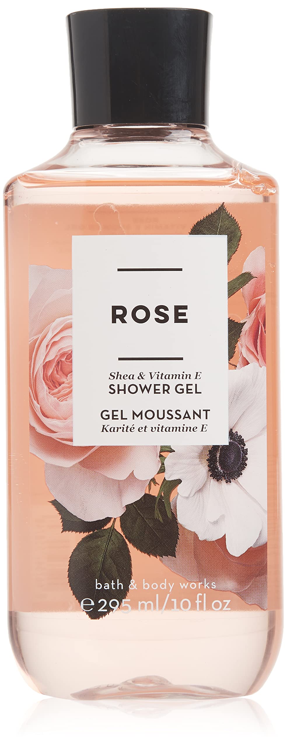 Bath & Body Works Rose Shea & Vitamin E Gel de Ducha Rosa para piel suave.