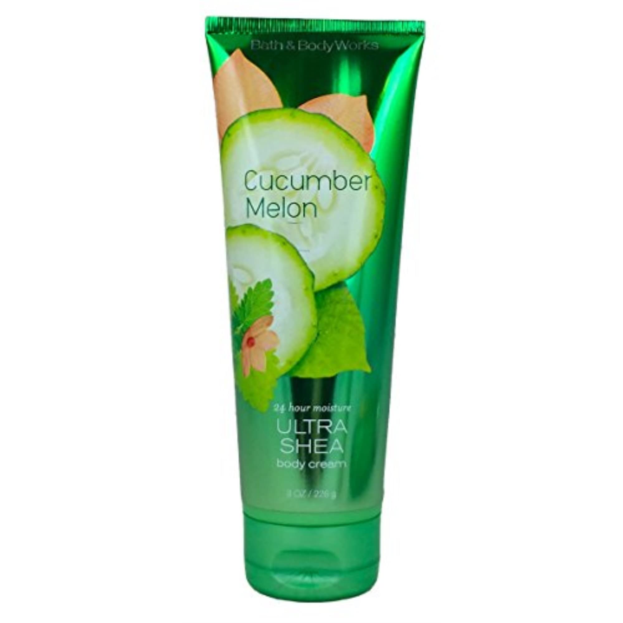 Bath & Body Works crema corporal Pepino Melón, botella nueva, hidratación duradera para piel seca.