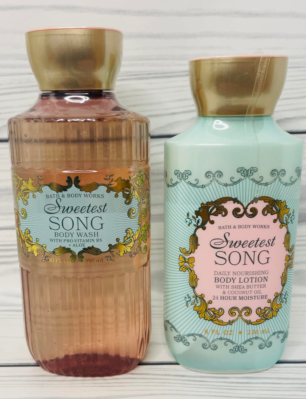 Gel de ducha Bath & Body Works Sweetest Song, espuma cremosa y aroma duradero.