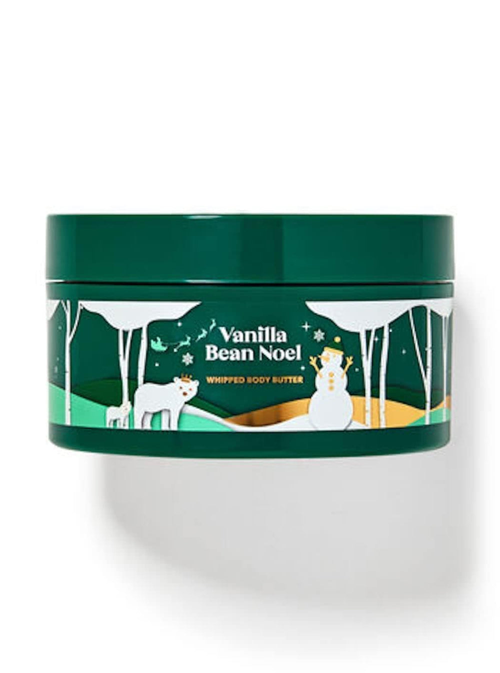 Bath & Body Works Vanilla Bean Noel en bote: aroma cálido y piel nutrida tras la ducha.
