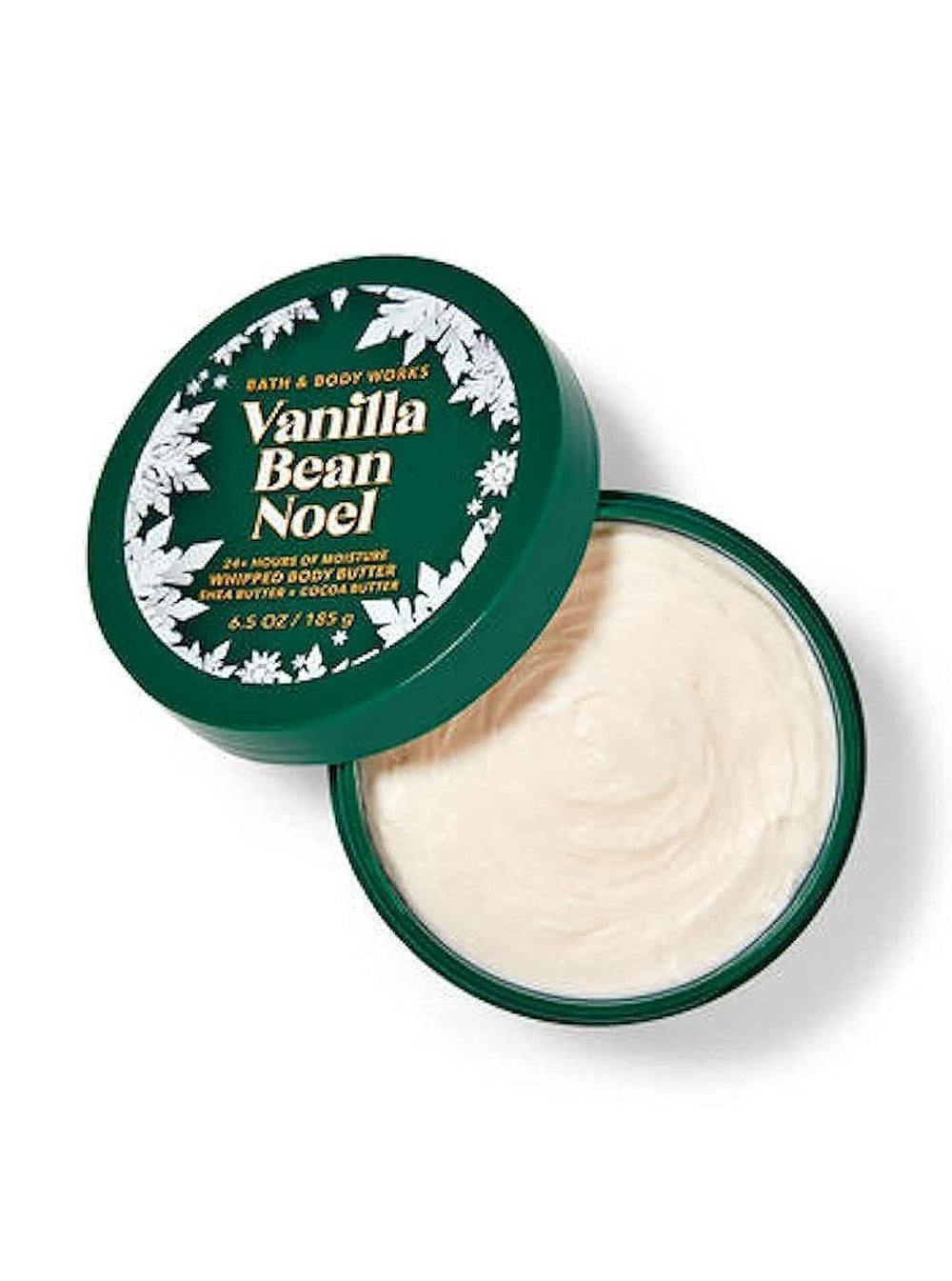 Bath & Body Works Vanilla Bean Noel crema corporal, textura rica para hidratación suave.