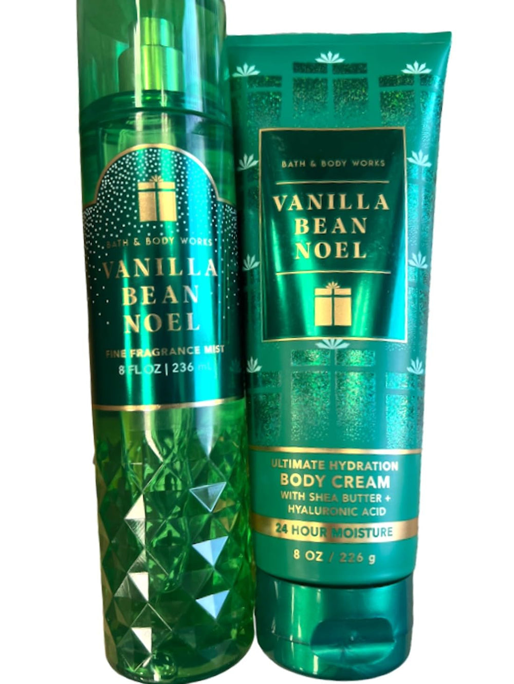 Bath & Body Works Vanilla Bean Noel Bruma Crema, empaque cambiante, regalo aromático perfecto para ocasiones.