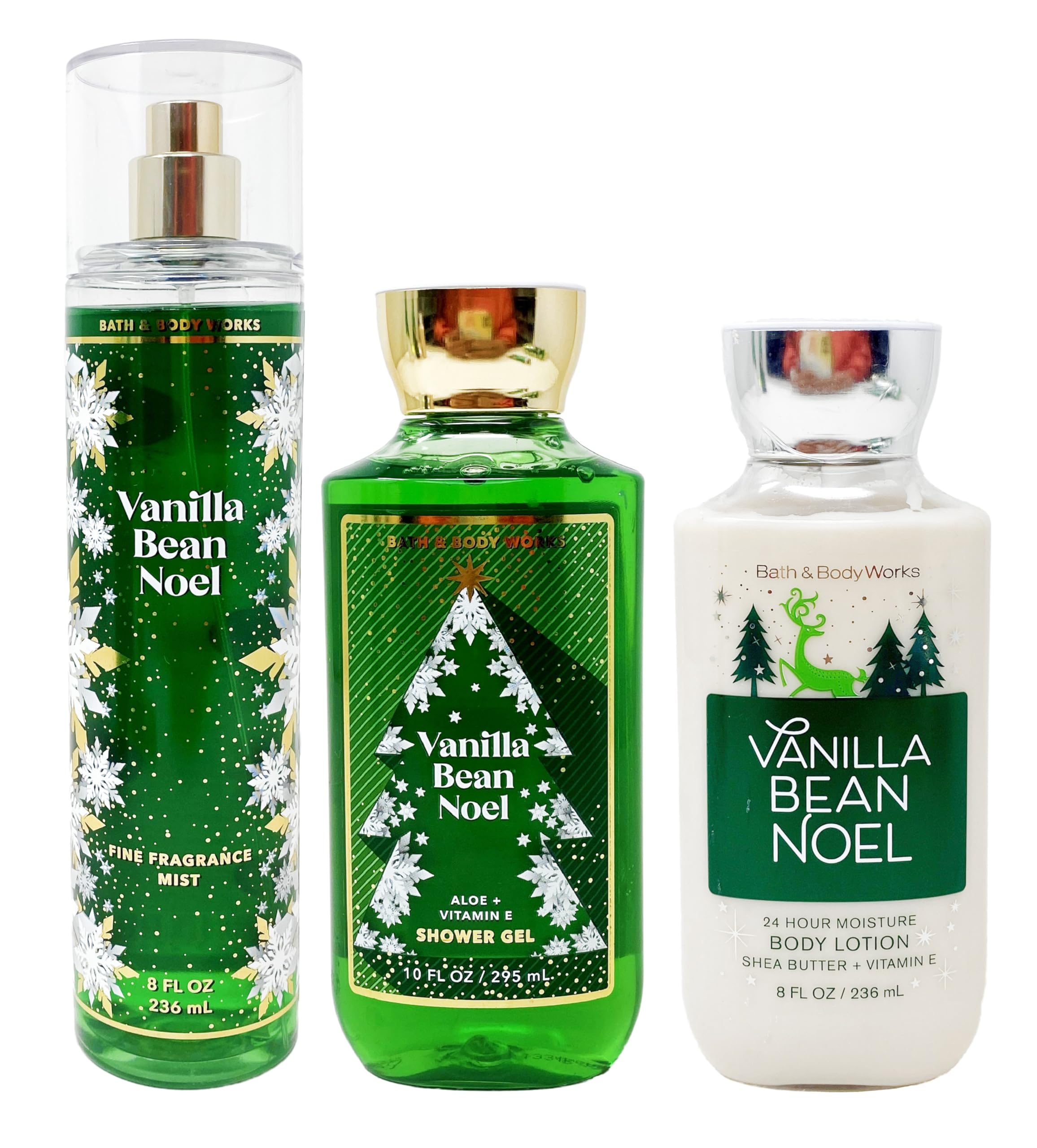Bath & Body Works Vanilla Bean Noel gel de ducha para piel suave y fragancia envolvente.