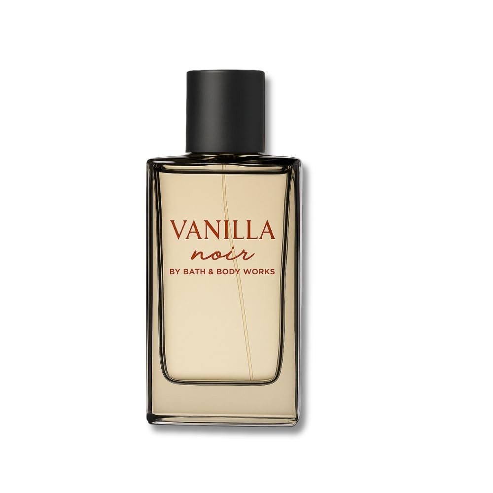 Bath & Body Works Vanilla Noir: diseño elegante del frasco para realzar tu rutina de cuidado.
