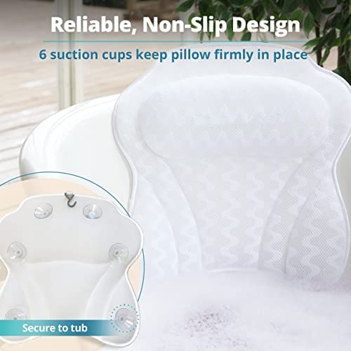 Bath Haven, oreiller bain maintien stable et rapide après utilisation