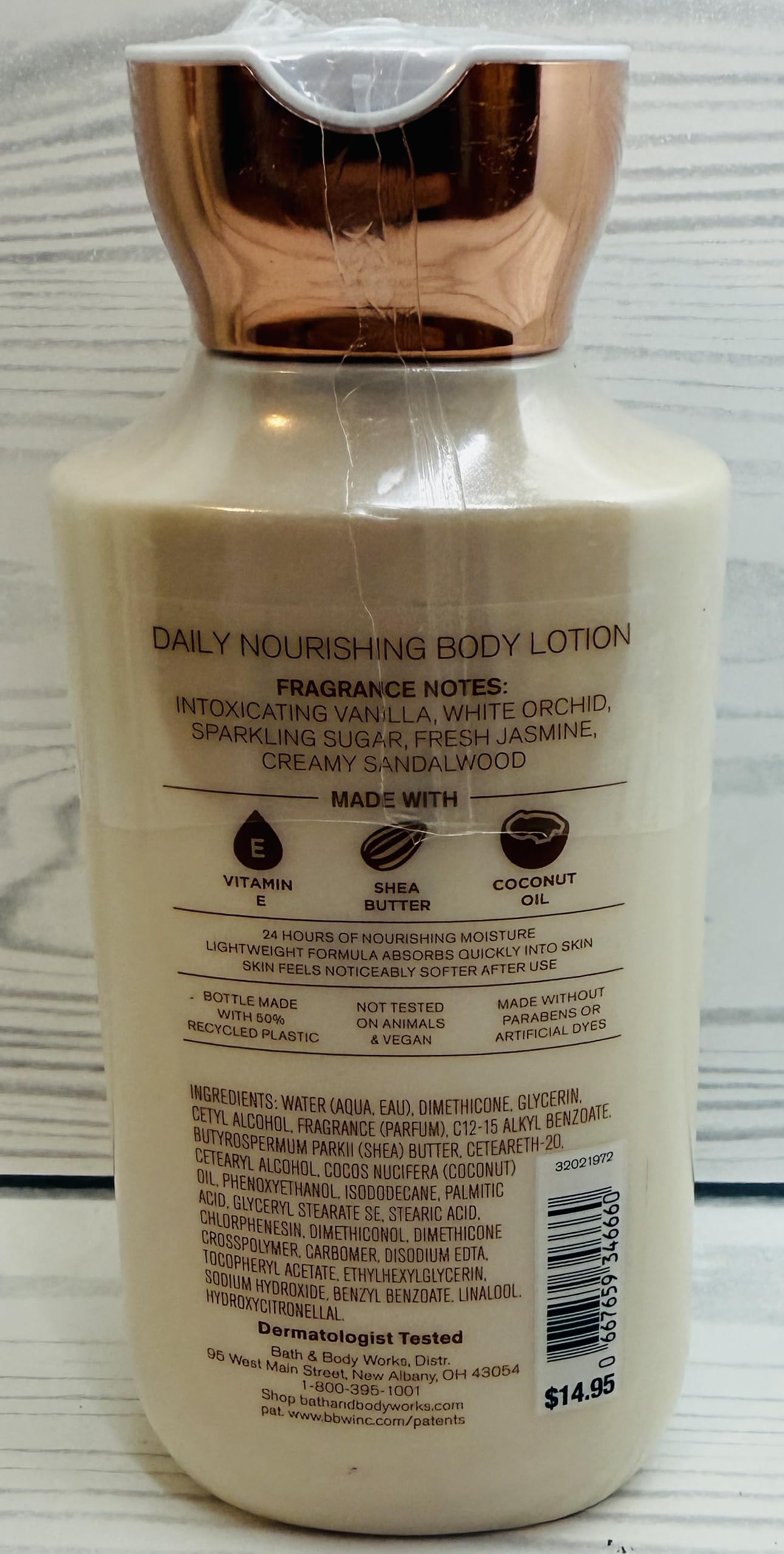 Bath & Body Works – pack de deux lotions 8 oz, emballage pratique pour usage quotidien.