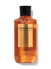 Bath & Body Works Teakwood, aroma a madera y lavanda para uso diario.