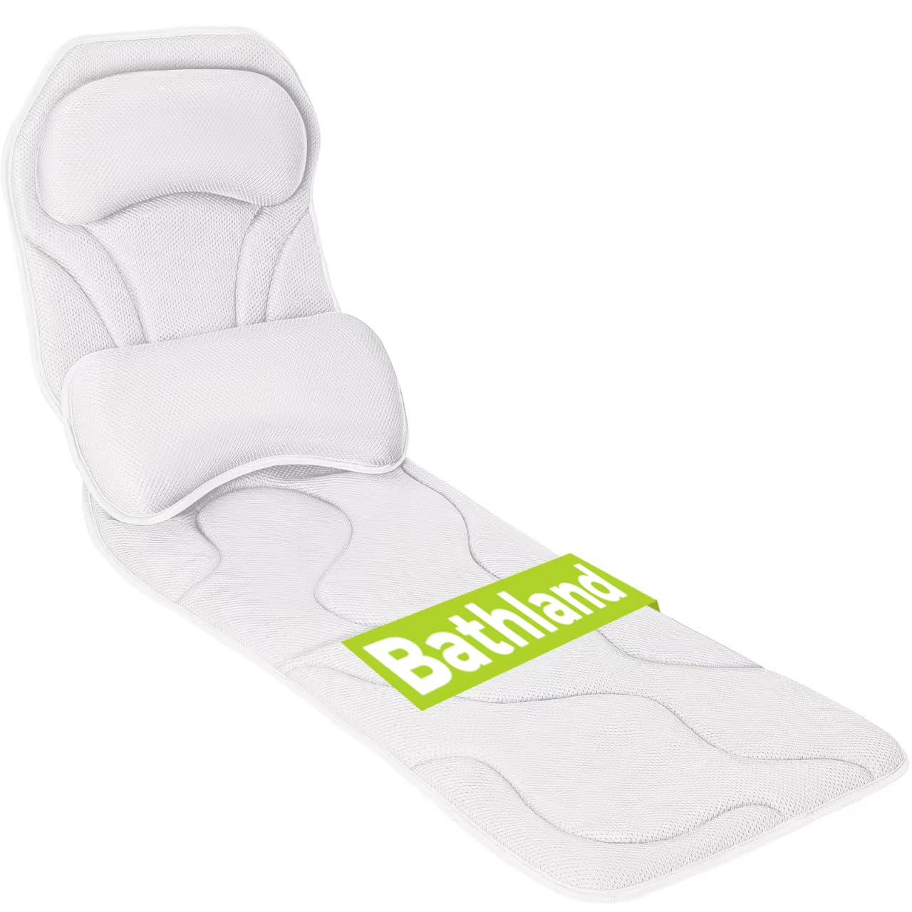 Bathland almohada de baño para la cabeza: soporte suave para remojos largos