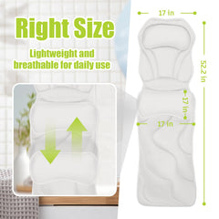 Bathland almohada de baño con soporte para espalda y lumbares durante el baño