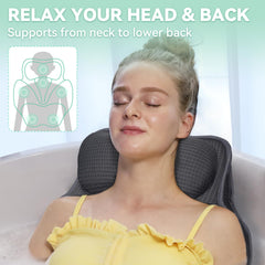 Bathland Almohada baño tina apoyo cabeza-cuello estable durante el baño