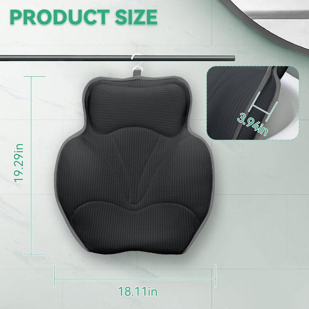 Bathland Almohada baño tina lavable a máquina y fácil de limpiar