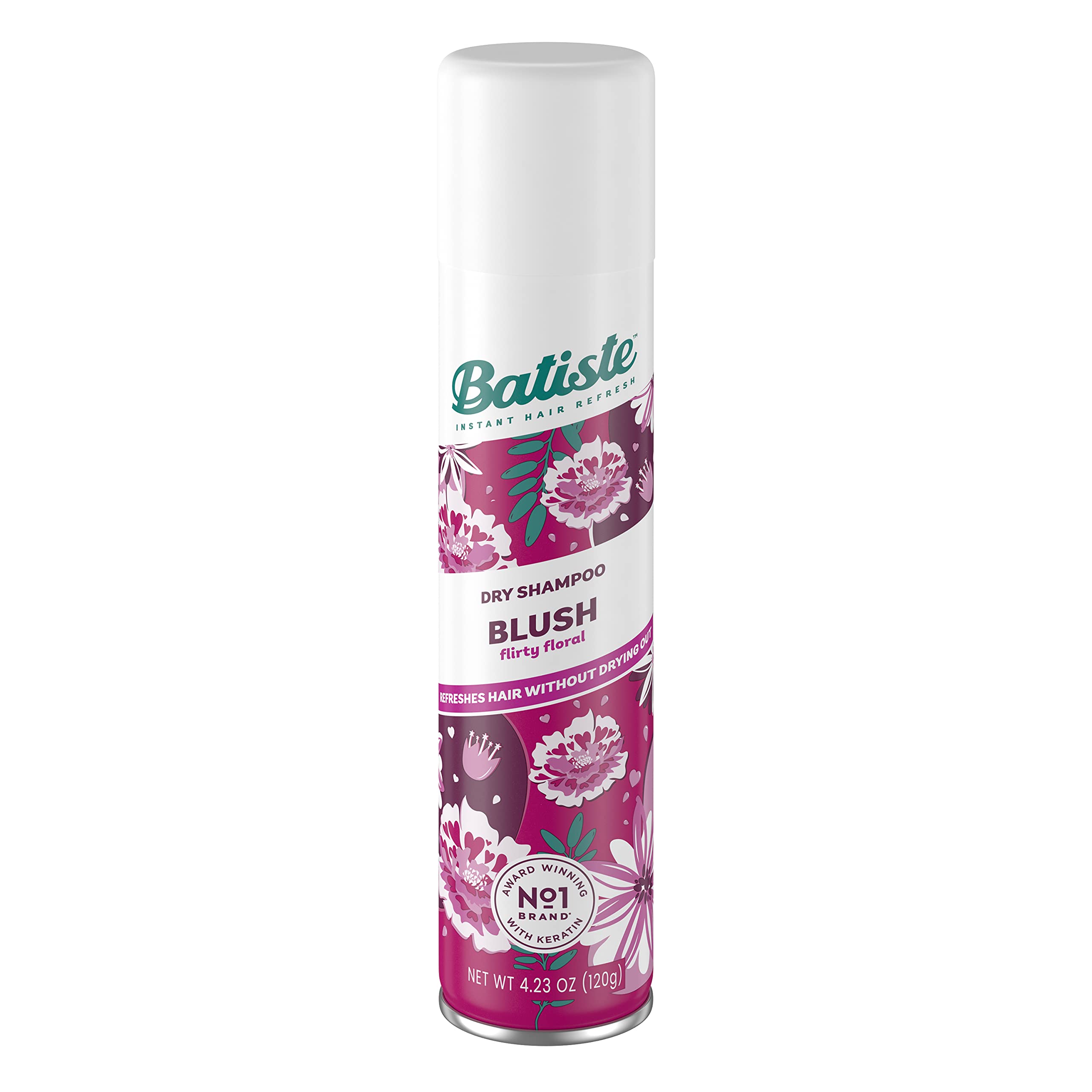 Batiste Blush rociado en raíces para refrescar entre lavados sin agua