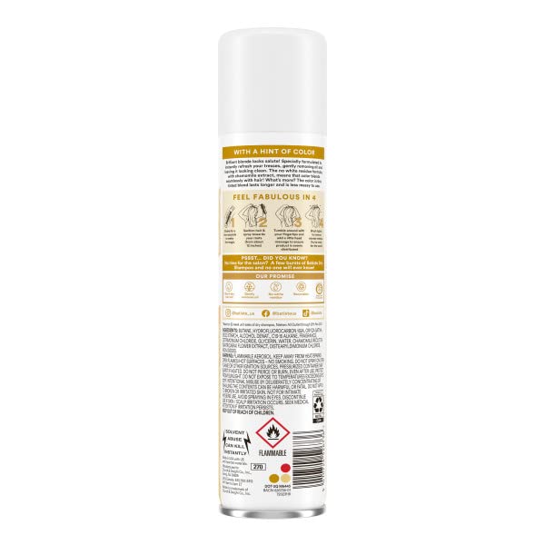 Batiste Blond Brillant, utilisation entre les lavages pour gagner du temps.