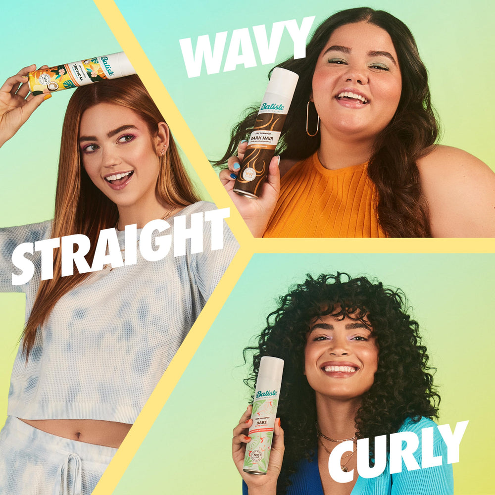 Batiste Brilliant Blonde near a brush demonstrates color blending for seamless blonde finish.