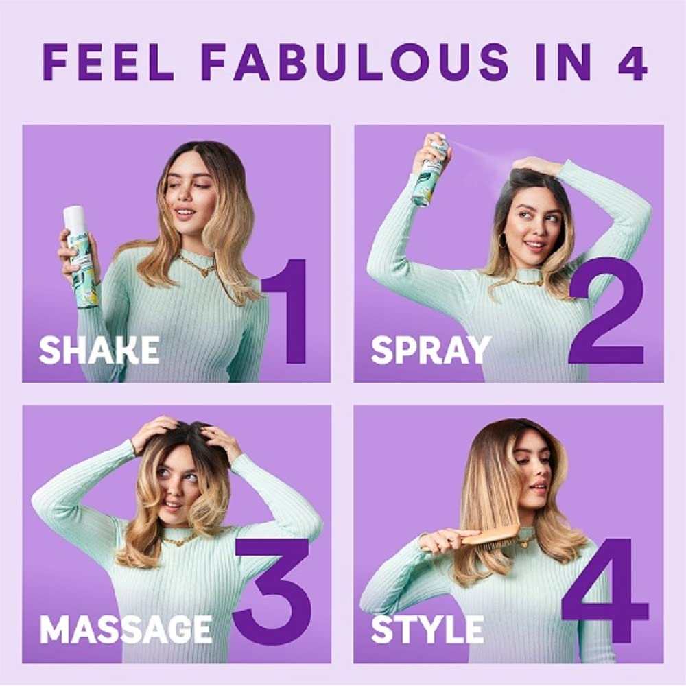 Batiste champu seco ideal para viaje y refresco en cualquier lugar.