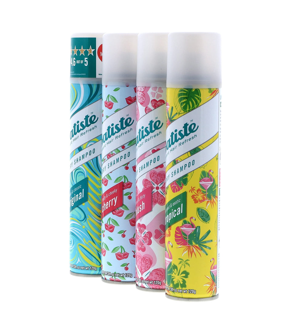 Batiste champu seco cereza en spray para aroma frutal.
