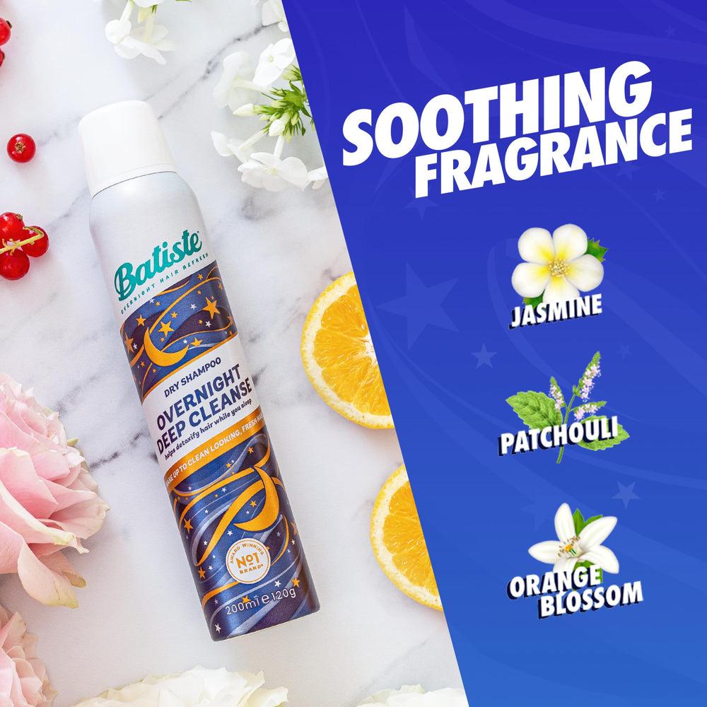 Batiste champu seco nocturno: masaje con dedos para distribucion uniforme.