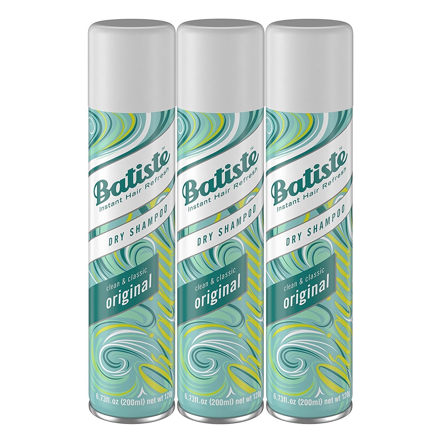 Batiste Champú Seco Original, botella, refresca el cabello sin agua