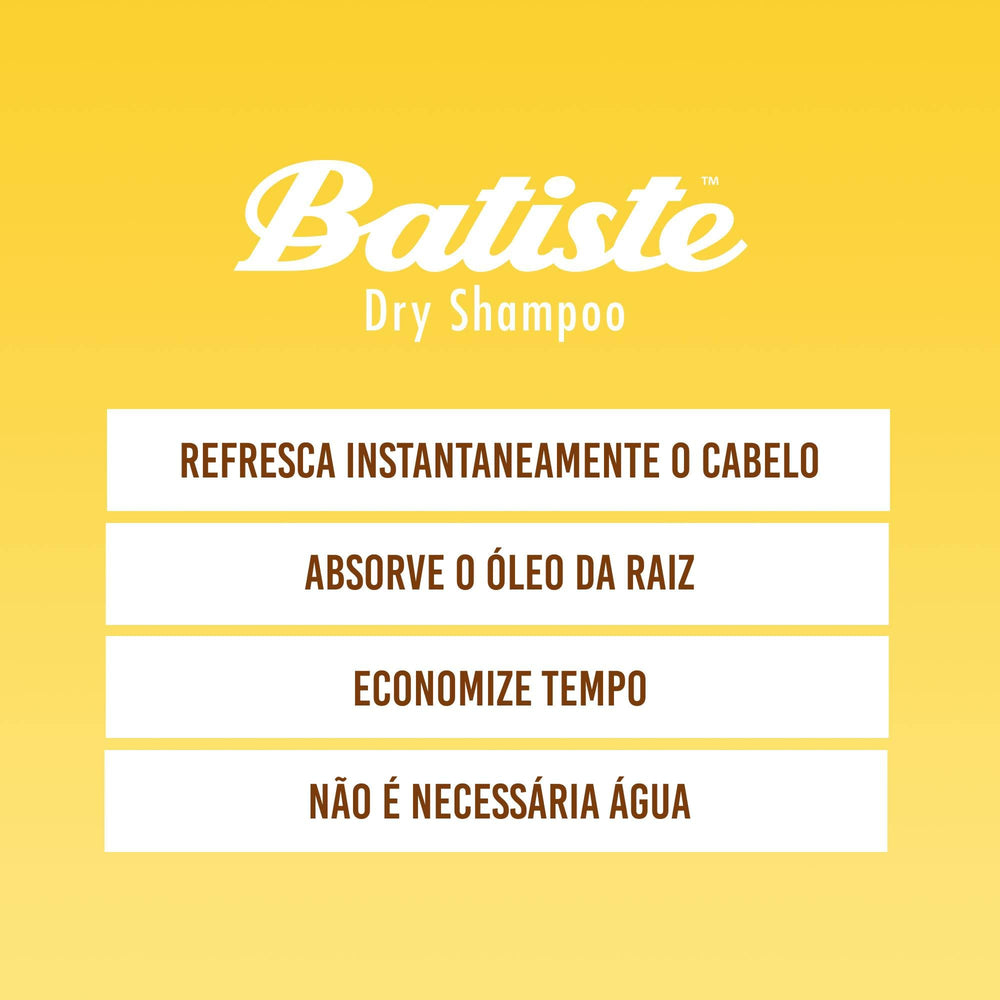 Batiste Champú Seco Rubio: aplicación entre lavados para refrescar sin agua.