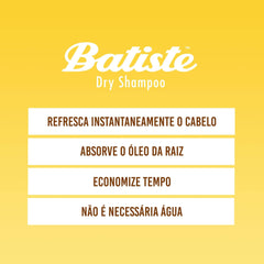 Batiste Champú Seco Rubio: aplicación entre lavados para refrescar sin agua.