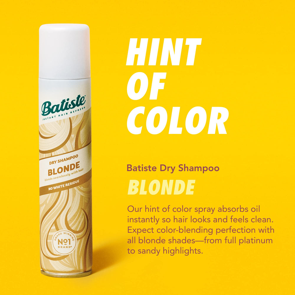 Batiste Champú Seco Rubio: sin agua, combate residuos blancos en rubios.