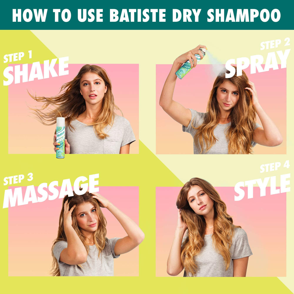 Batiste Champú Seco Tropical, aroma tropical suave y agradable
