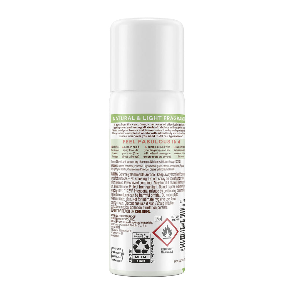 Champú seco sin agua de Batiste Bare Mini, perfecto para refrescar entre lavados.