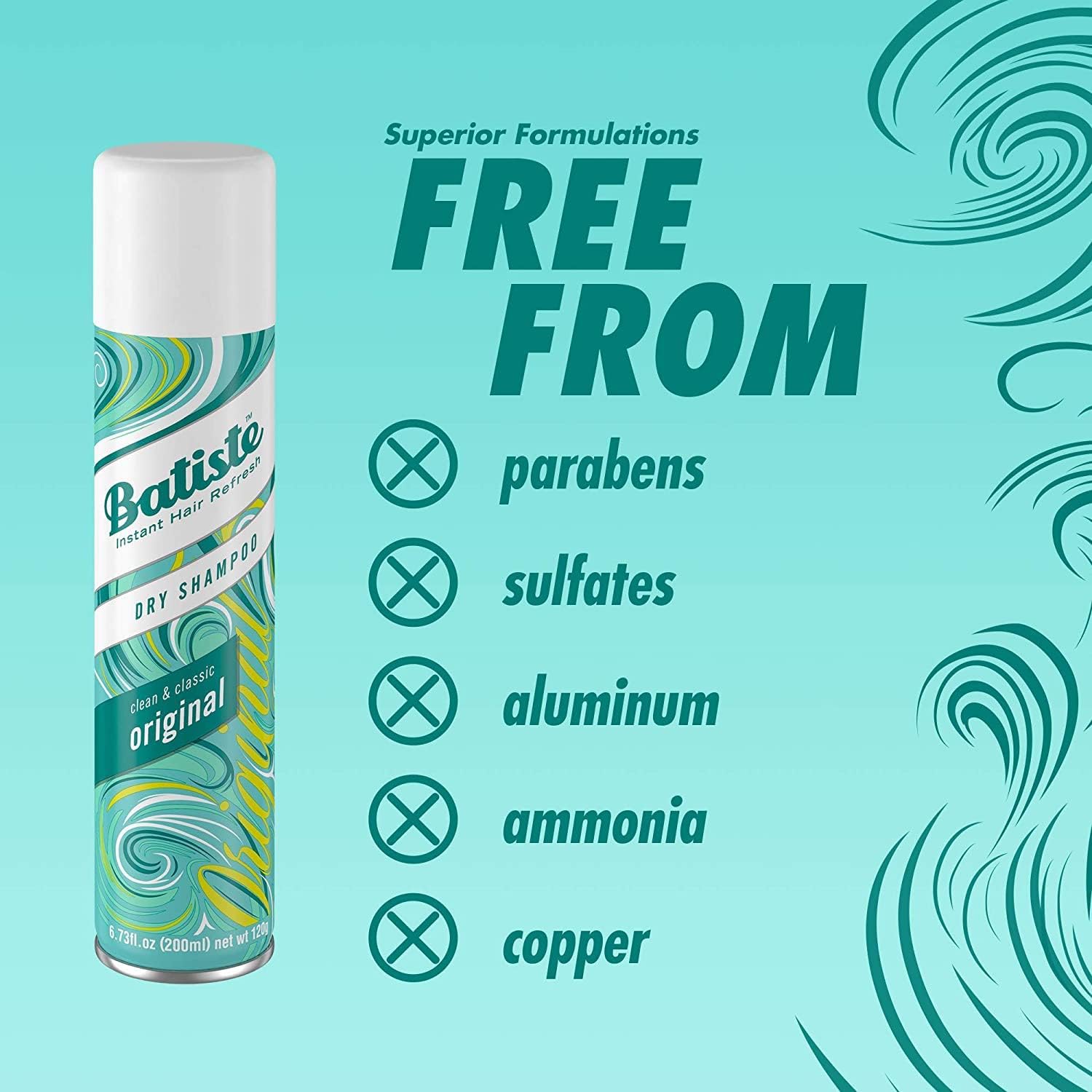Fragancia cítrica original de Batiste deja aroma limpio y ligero.