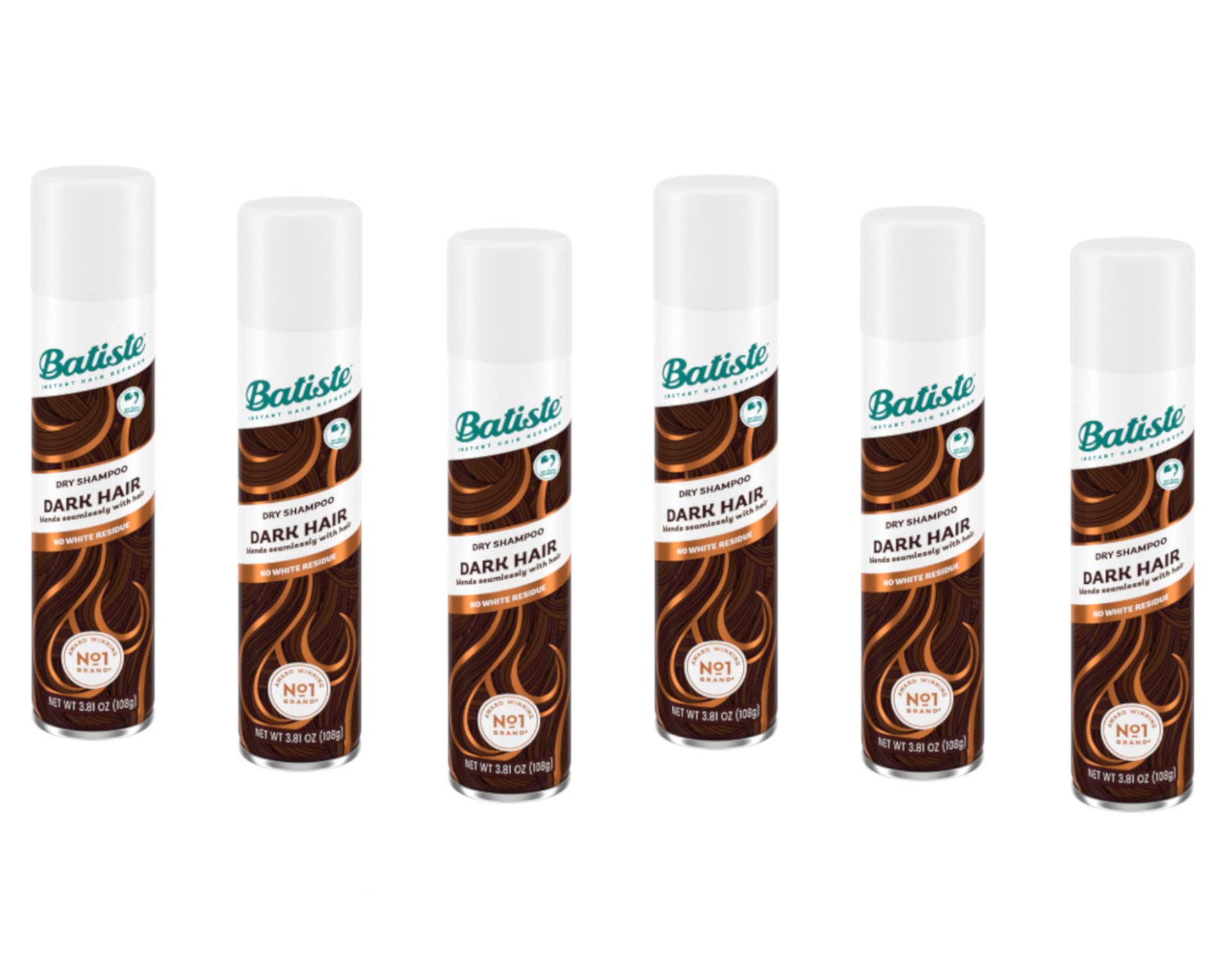 Batiste champú seco divino oscuro: botella para refrescar raíces sin agua