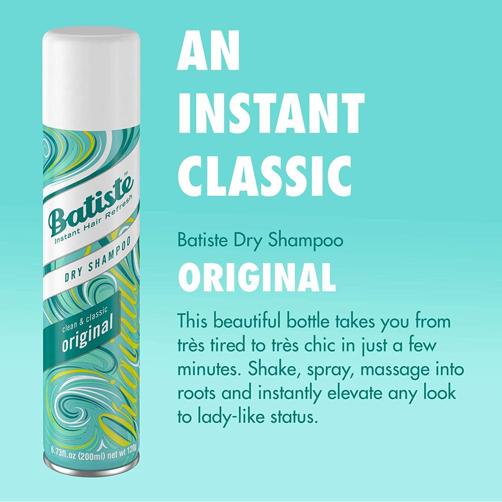 Rociado de Batiste aporta textura y volumen al peinado.