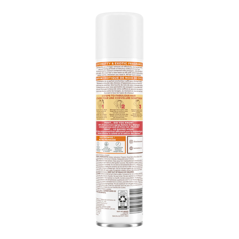 Batiste Tropical cabello ligero — sin pesadez ni grasa tras uso.