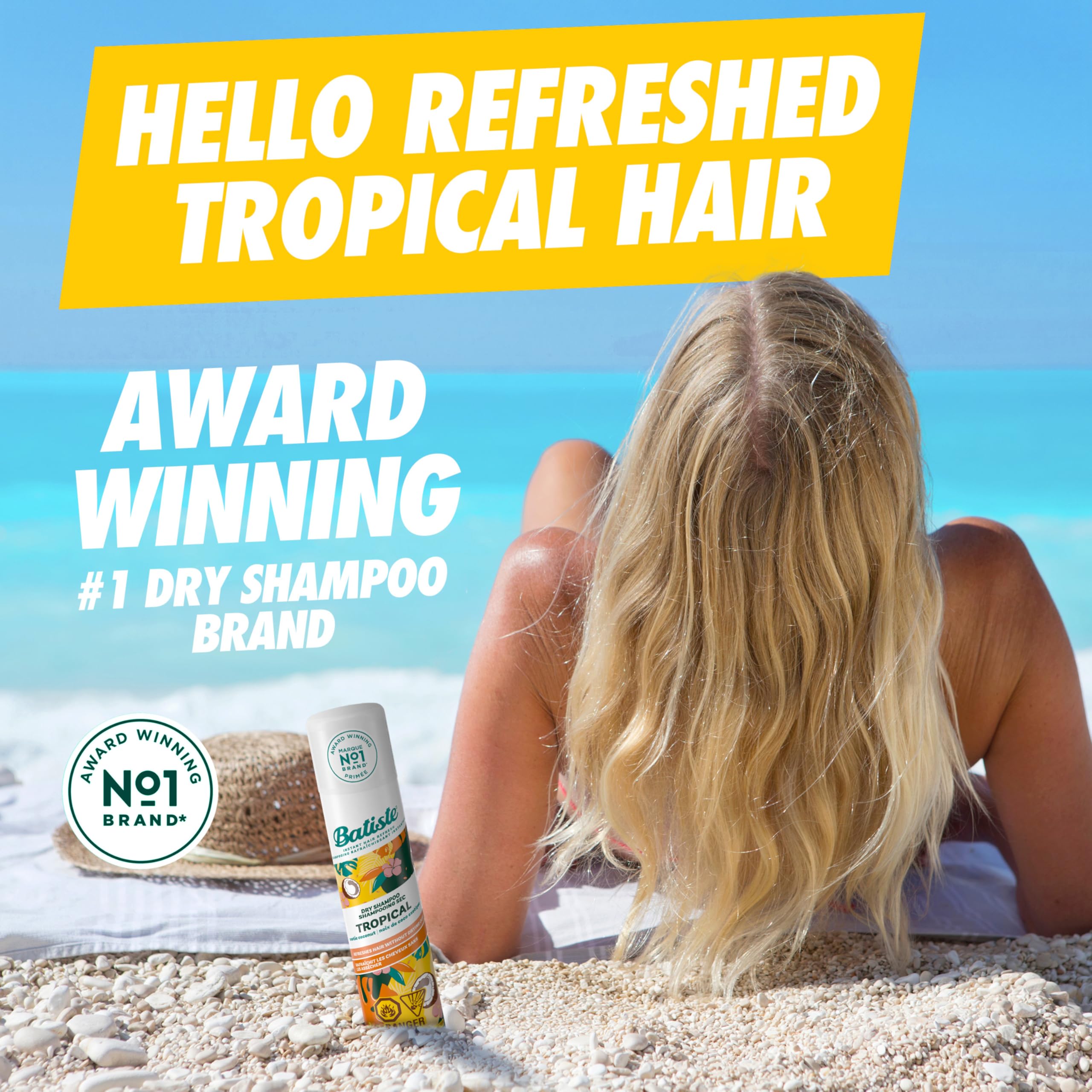 Batiste Tropical pulverizador-aplicación — revitaliza raíces al instante.