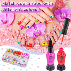 BATTOP decoraciones 3D y joyas brillantes: uñas con destellos.