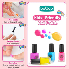BATTOP Nail File helps smooth edges for a neat finish.