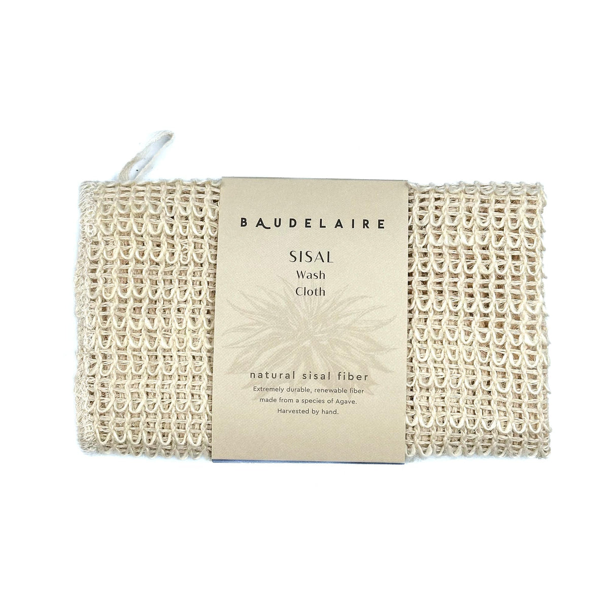 Baudelaire toalla exfoliante de sisal con tacto suave para exfoliación delicada.