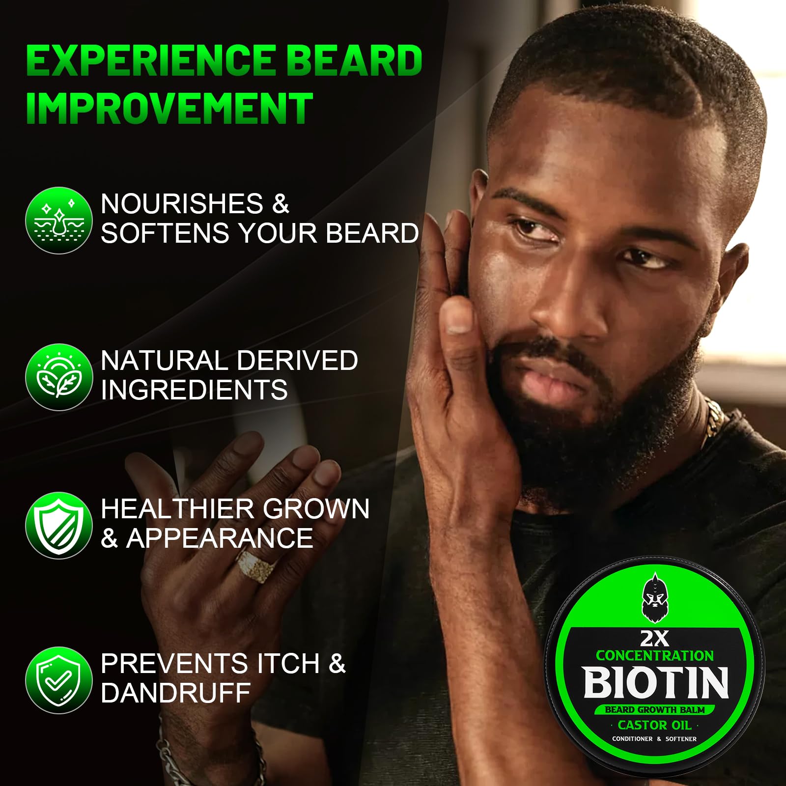 Huile de Ricin et Jojoba du baume barbe First Melody pour nourrir les poils.