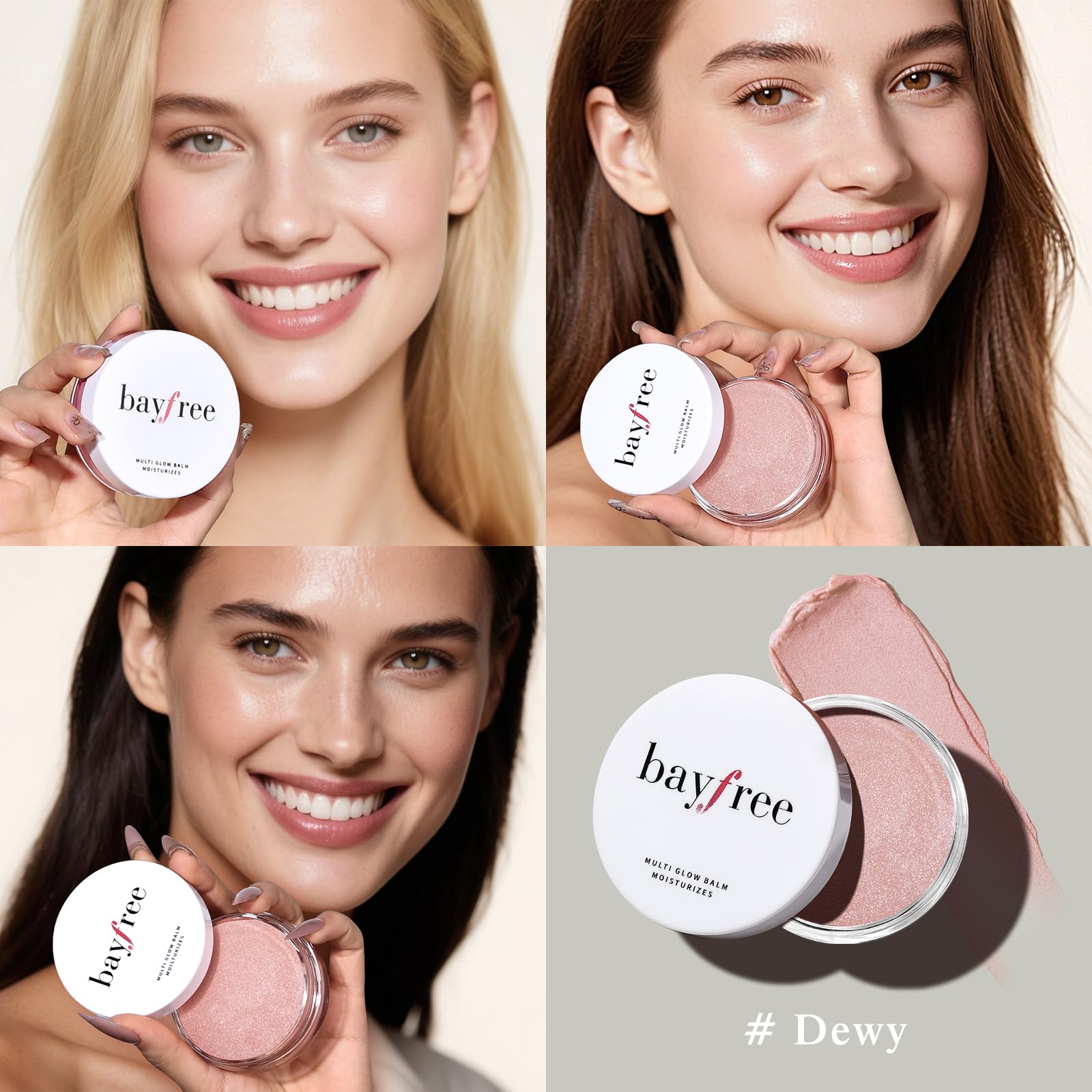bayfree bálsamo brillo para labios, color suave