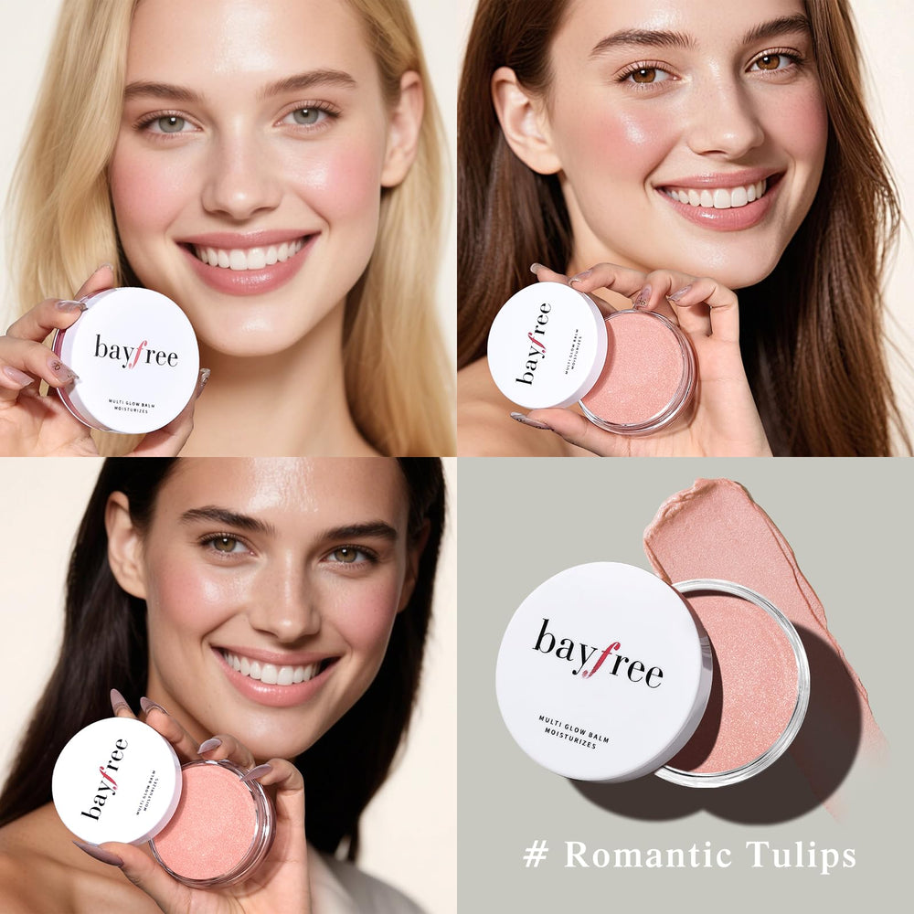 Bayfree bálsamo colorete iluminador para labios con brillo natural