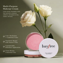 bayfree bálsamo iluminador multicolor tono rosado para mejillas con aspecto natural