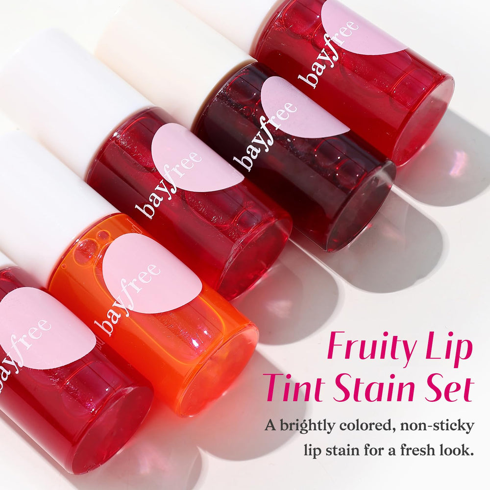 bayfree set de tintes labiales: estuche compacto para retoques.