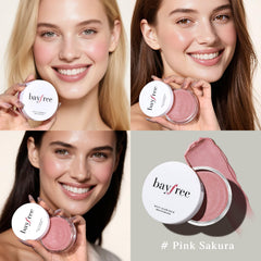 Bayfree Multi Glow Balm Set aplicación en rostro para un brillo suave