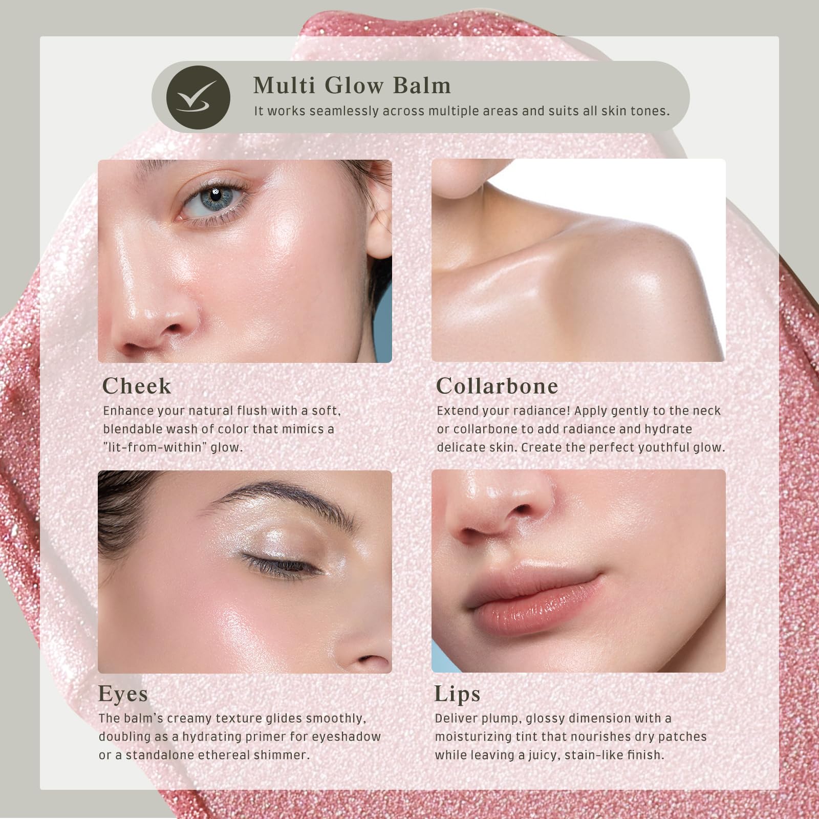 Bayfree Multi Glow Balm Set hidratación ligera sin sensación grasa