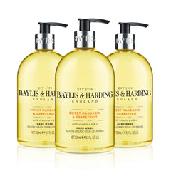Baylis & Harding jabon manos con dispensador Mandarina Dulce Pomelo, fragancia fresca