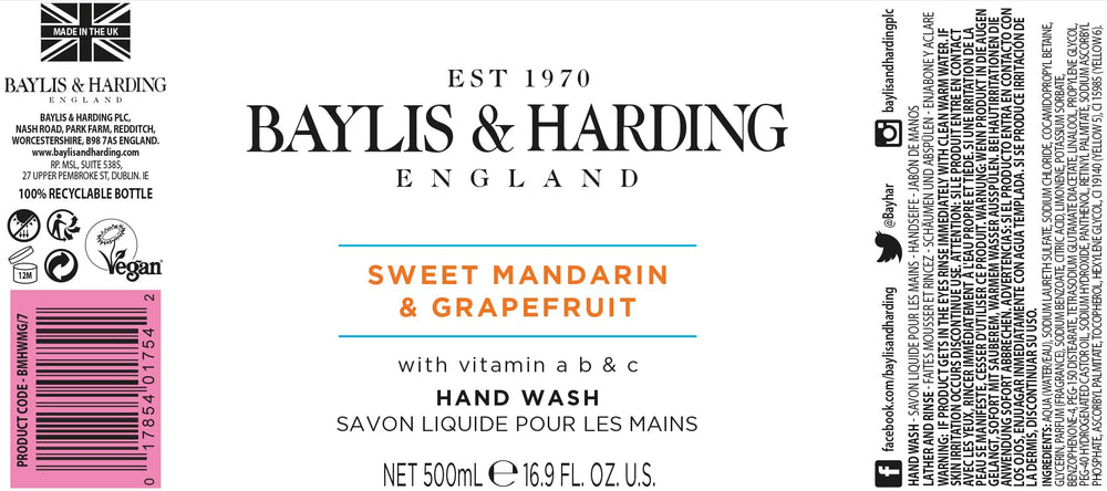 Textura cremosa que limpia suavemente la piel Baylis & Harding