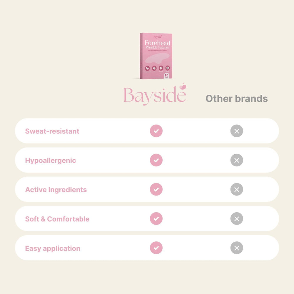 Parches Bayside, hidratacion profunda para una apariencia más suave