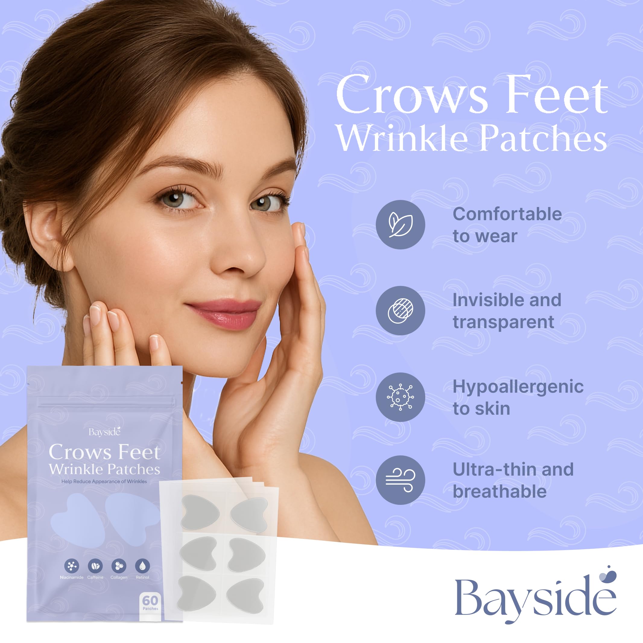 Parche Bayside con niacinamida y colágeno, hidratación y nutrición.