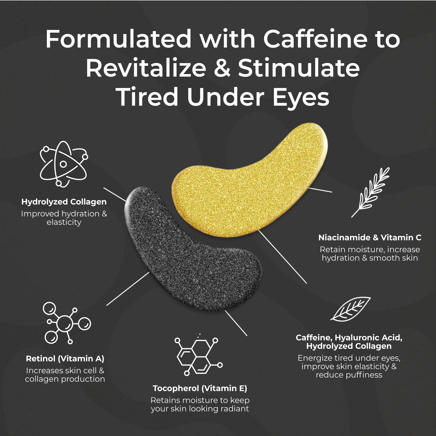 Bayside caffeine-infused patches deliver a daytime pick-me-up feel around the eye area.