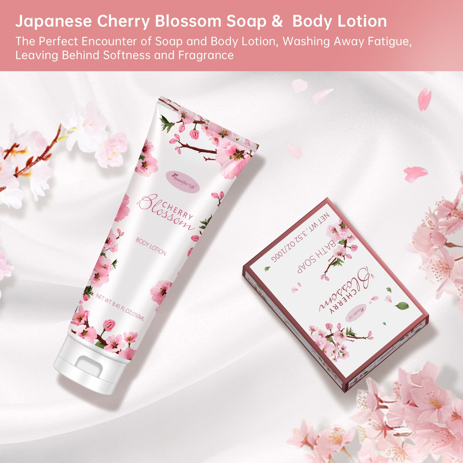BBlove bombas de baño flor de cerezo japonesa: burbujas tranquilizadoras